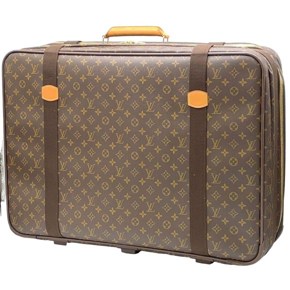 301754O Louis Vuitton Travel Bag Suitcase Satellite 70 Brown Monogram - Picture 1 of 16